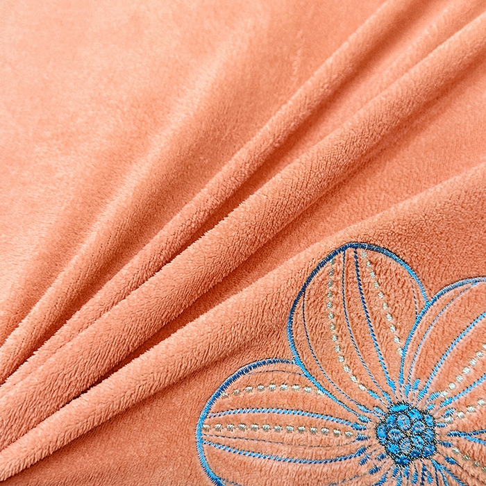 91家纺网 家纺一手货源 找家纺 陌乘坊家纺 2024新款牛奶绒刺绣四件套-倾城系列 倾城-爱玛橙