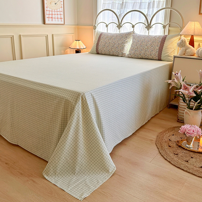 91家纺网 家纺一手货源 找家纺 安莱生活 2024新款全棉韩式小碎花系列四件套 玲珑花海