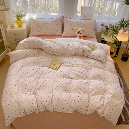 91家纺网 家纺一手货源 找家纺 （总）贝扬思家纺 2024新款贝壳绣水洗双层纱系列-8月新品（大床图）