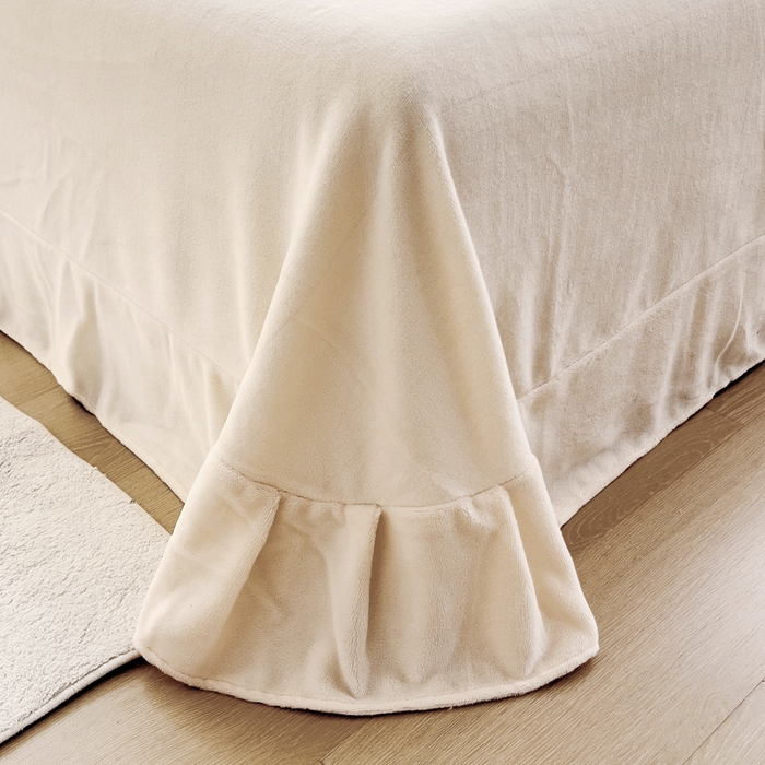 91家纺网 家纺一手货源 找家纺 琪琪阁家纺 2024新款牛奶绒泡泡绒单被套 雾霾蓝