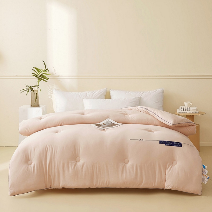 91家纺网 家纺一手货源 找家纺 荔禾家居 2024新款A类深睡眠系列大豆被子被芯 贝壳粉