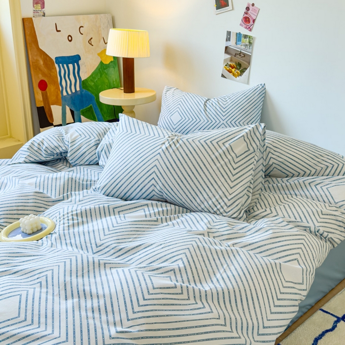 91家纺网 家纺一手货源 找家纺 感遇家纺 2024新款全棉印花四件套 品格