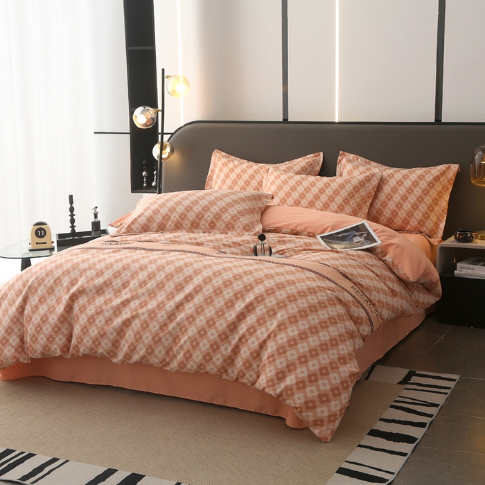 91家纺网 家纺一手货源 找家纺 大吉 2025新款加厚活性喷气磨毛棉四件套被套床单床笠学生单人三件套 梵克雅