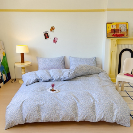 感遇家纺 2024新款全棉印花四件套 沐白