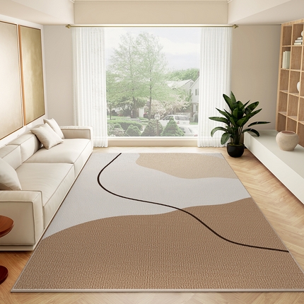 91家纺网 家纺一手货源 找家纺 （总）卡初家居（原微来） 2025秋冬新品暖色简约荷兰绒客厅系列地毯