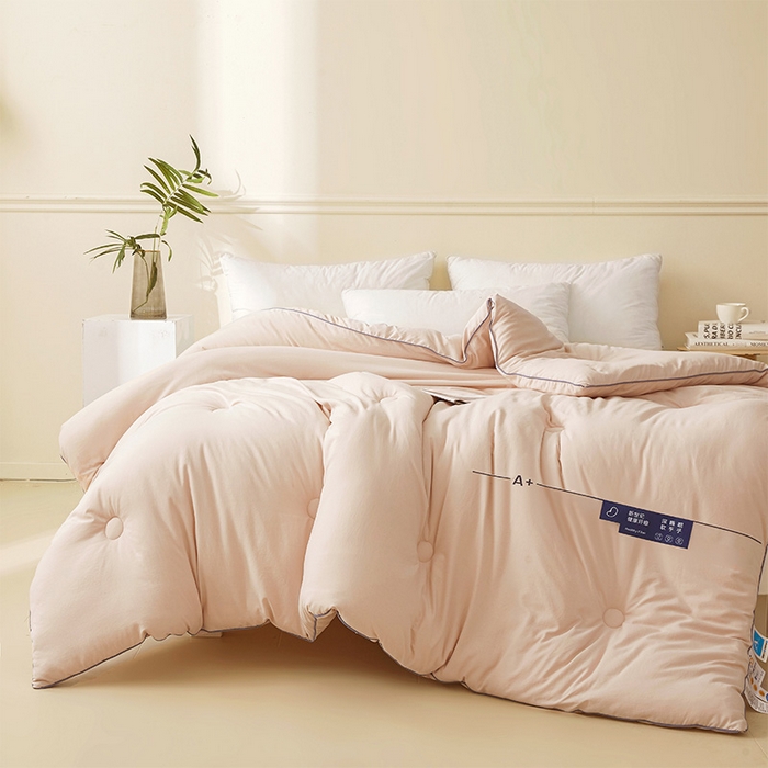 91家纺网 家纺一手货源 找家纺 荔禾家居 2024新款A类深睡眠系列大豆被子被芯 贝壳粉