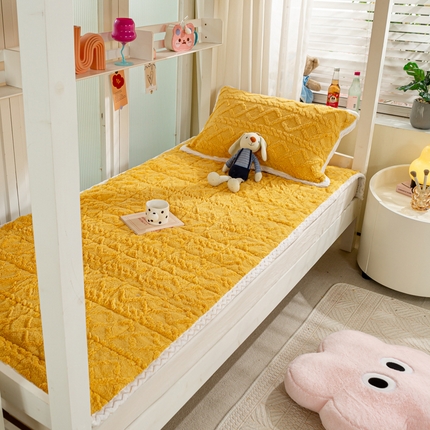 91家纺网 家纺一手货源 找家纺 （总）悦织湾家纺 2025直播爆款外贸出口跨境热销款上下铺塔芙绒床垫学生单人宿舍冬季加绒床垫