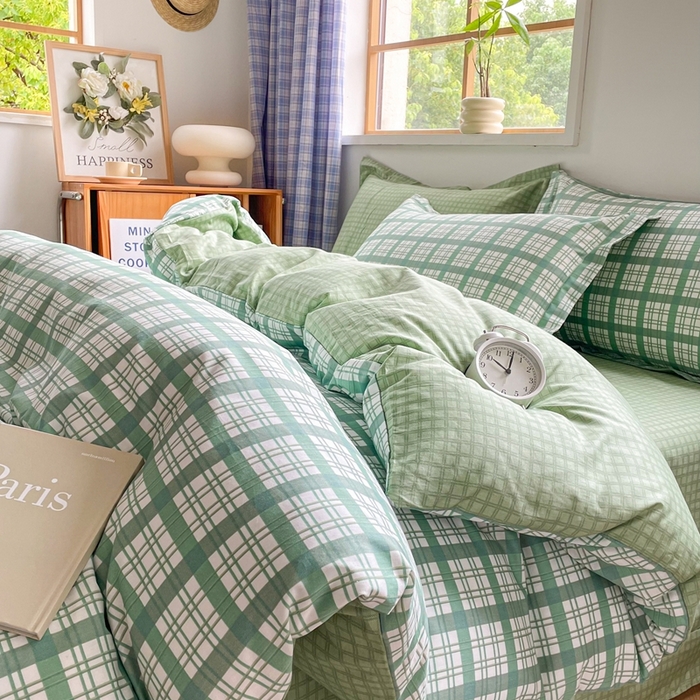 91家纺网 家纺一手货源 找家纺 大渔生活 2025新款全棉四件套 江南岸