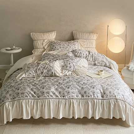 FORTWO家纺原创设计（FOR TWO家纺） 2024新款复古法式全棉印花四件套系列 告白