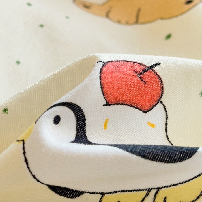 91家纺网 家纺一手货源 找家纺 楠沐家纺 2025新款亲肤芦荟棉印花学生宿舍上下铺四件套三件套 松岛可可