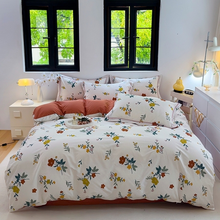 91家纺网 家纺一手货源 找家纺 （总）润淳 2025全棉正宗13376四件套精梳棉印花纯棉三件套13372全棉四件套