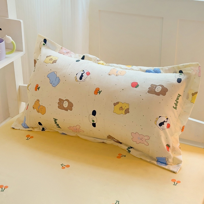 91家纺网 家纺一手货源 找家纺 楠沐家纺 2025新款亲肤芦荟棉印花学生宿舍上下铺四件套三件套 松岛可可