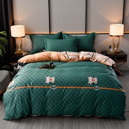 91家纺网 家纺一手货源 找家纺 （总）润淳 2025全棉正宗13376四件套精梳棉印花纯棉三件套13372全棉四件套