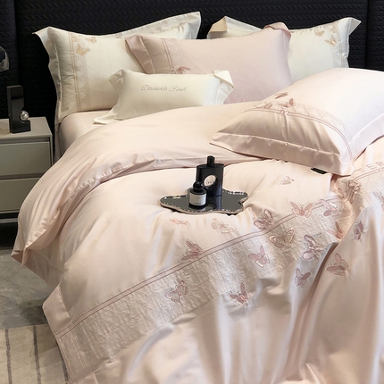 （总）黑白森林 2024新款50X50S刺绣系列四件套-春漾