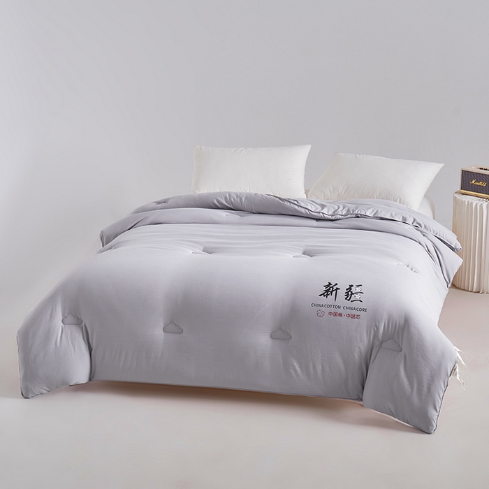 91家纺网 家纺一手货源 找家纺 思雅庭 2024新款1新疆棉花被被子被芯 星灰