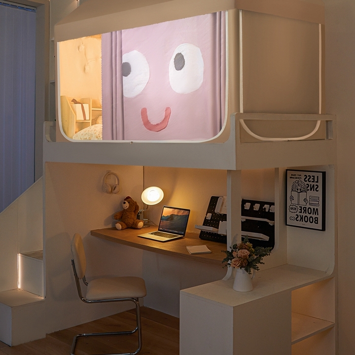 91家纺网 家纺一手货源 找家纺 飞轮海蚊帐 2024新款超强遮光学生款坐床蚊帐XF-1 开心粉