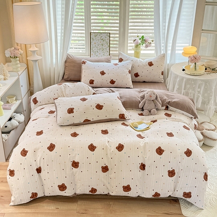 91家纺网 家纺一手货源 找家纺 （总）悦织湾家纺 2025新款A类超柔提花云纱棉四件套