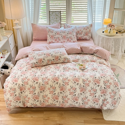 91家纺网 家纺一手货源 找家纺 （总）悦织湾家纺 2025新款A类超柔提花云纱棉四件套