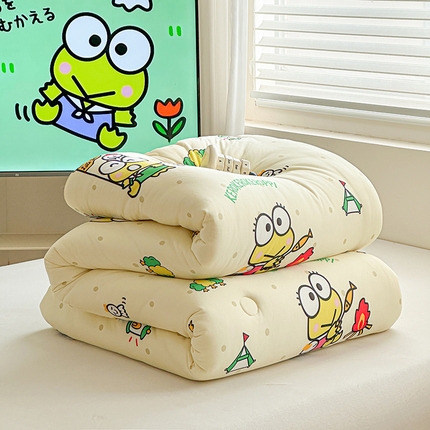 91家纺网 家纺一手货源 找家纺 铭宣家居 2024新款正版三丽鸥A类针织棉被芯 大眼蛙