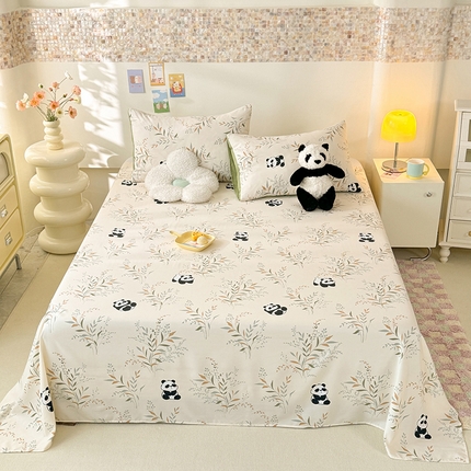 （总）妖妖家纺 2024新款超柔软糯水洗云朵棉印花单床单