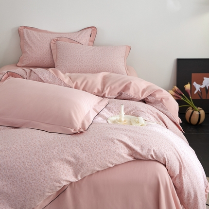 91家纺网 家纺一手货源 找家纺 （总）2025新款活性生态磨毛韩版蝴蝶边四件套