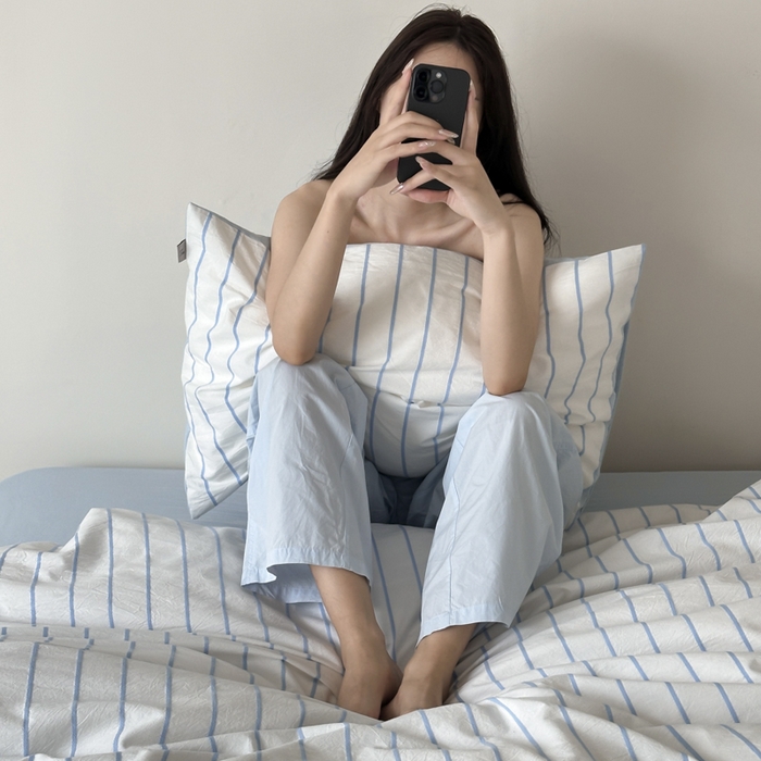 91家纺网 家纺一手货源 找家纺 （总）玛奇朵 2024新款可可托海全棉色织立体罗纹提花四件套