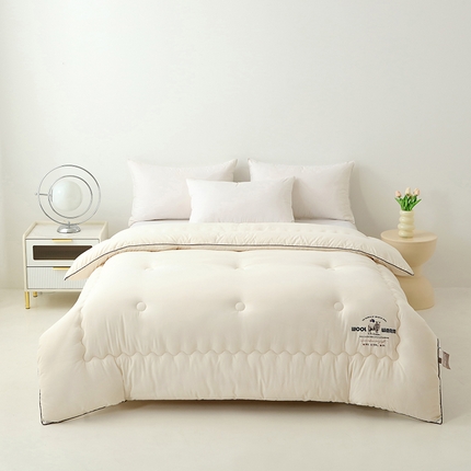 91家纺网 家纺一手货源 找家纺 （总）优布加 2025新款水洗棉羊毛被