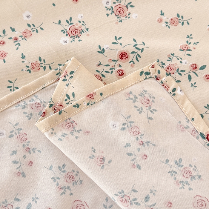 91家纺网 家纺一手货源 找家纺 妖妖家纺 2024新款超柔软糯水洗云朵棉印花单床单 后花园