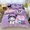 91家纺网 家纺一手货源 找家纺 米帛家纺 2024新款正版授权大版三丽鸥牛奶绒四件套 紫色库洛米
