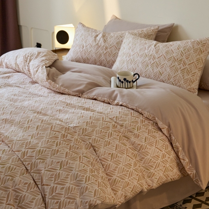 91家纺网 家纺一手货源 找家纺 （总）拼社家纺 全棉火山小磨毛活性数码印花四件套不掉毛纯棉全棉磨毛四件套