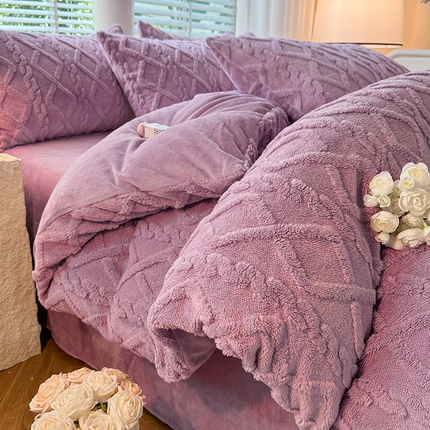 91家纺网 家纺一手货源 找家纺 （总）莉莉安 2025新款塔芙绒四件套