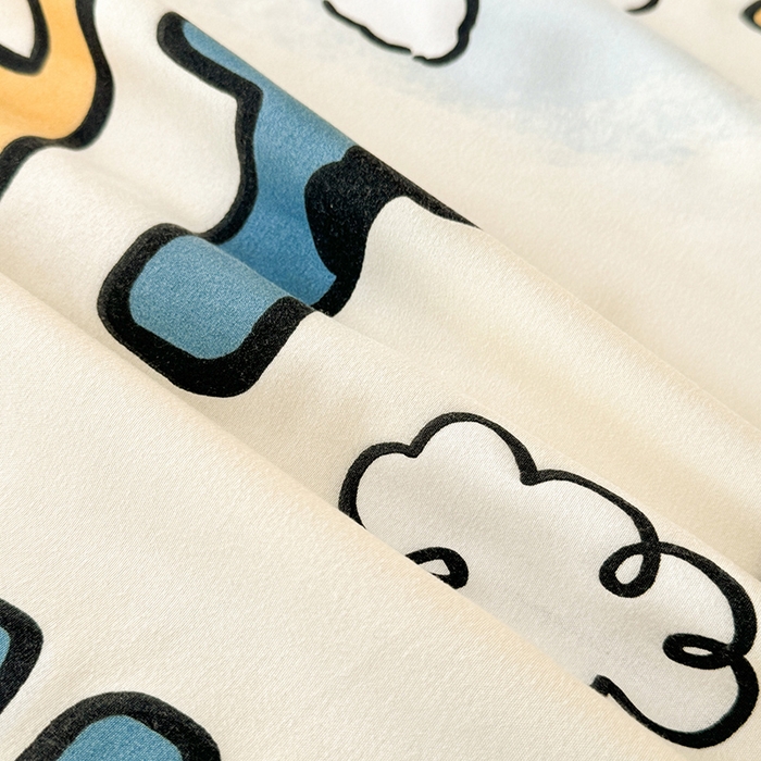 91家纺网 家纺一手货源 找家纺 妖妖家纺 2024新款超柔软糯水洗云朵棉印花单床单 棒棒比熊