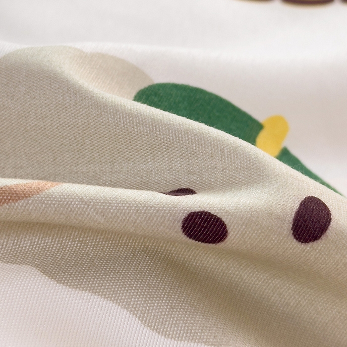 91家纺网 家纺一手货源 找家纺 楠沐家纺 2025新款亲肤芦荟棉印花学生宿舍上下铺四件套三件套 复古小熊