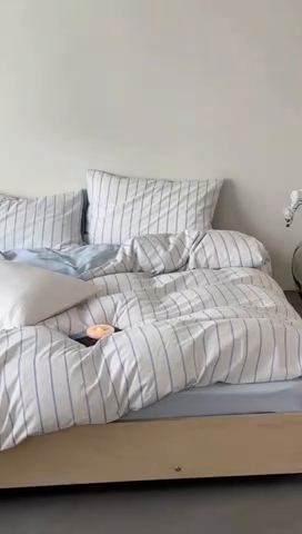 91家纺网 家纺一手货源 找家纺 （总）玛奇朵 2024新款可可托海全棉色织立体罗纹提花四件套