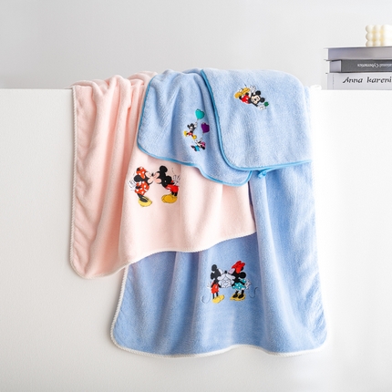 高端直播福利品珊瑚绒情侣毛巾浴巾套装毛巾浴巾两件套学生加厚吸水毛巾浴巾两件套卡通毛巾浴巾套装