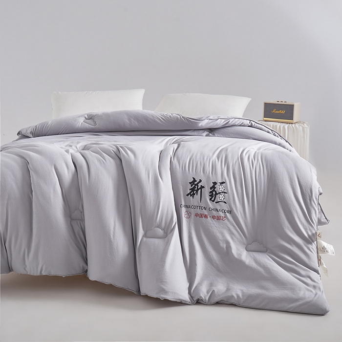 91家纺网 家纺一手货源 找家纺 思雅庭 2024新款1新疆棉花被被子被芯 星灰