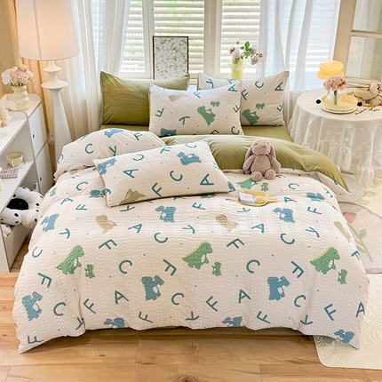 91家纺网 家纺一手货源 找家纺 （总）悦织湾家纺 2025新款A类超柔提花云纱棉四件套