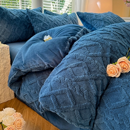 91家纺网 家纺一手货源 找家纺 （总）莉莉安 2025新款塔芙绒四件套