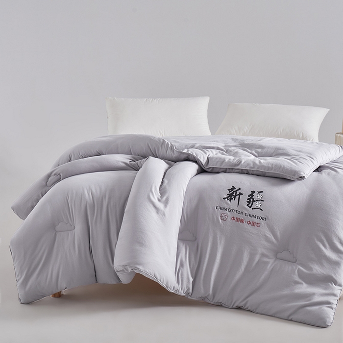 91家纺网 家纺一手货源 找家纺 思雅庭 2024新款1新疆棉花被被子被芯 星灰