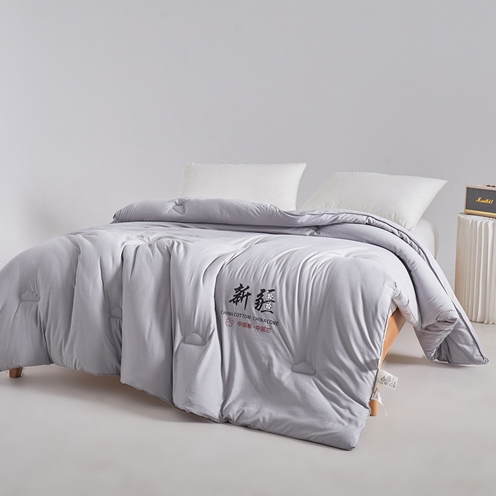 91家纺网 家纺一手货源 找家纺 思雅庭 2024新款1新疆棉花被被子被芯 星灰
