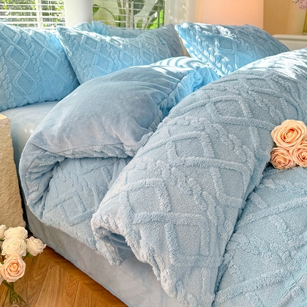 91家纺网 家纺一手货源 找家纺 （总）莉莉安 2025新款塔芙绒四件套