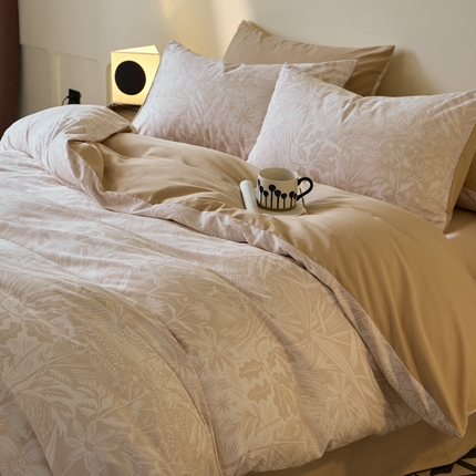 91家纺网 家纺一手货源 找家纺 （总）拼社家纺 全棉火山小磨毛活性数码印花四件套不掉毛纯棉全棉磨毛四件套