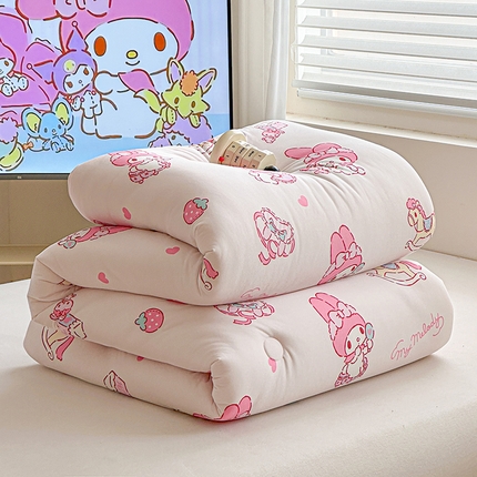 91家纺网 家纺一手货源 找家纺 铭宣家居 2024新款正版三丽鸥A类针织棉被芯 木马美乐蒂