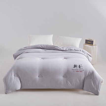思雅庭 2024新款1新疆棉花被被子被芯 星灰