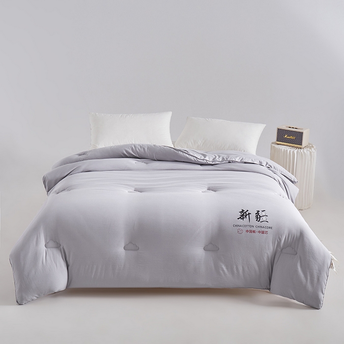 91家纺网 家纺一手货源 找家纺 思雅庭 2024新款1新疆棉花被被子被芯 星灰