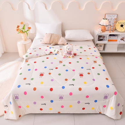 2024新款A类针织棉亲肤夏被夏凉被空调被 波点诱惑