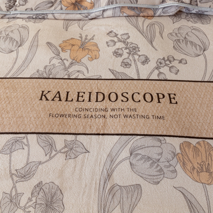 91家纺网 家纺一手货源 找家纺 欧喜璐 2024年新款 8.5-9.5斤加厚牛奶绒金貂绒法莱绒四件套单被套 锦上添花