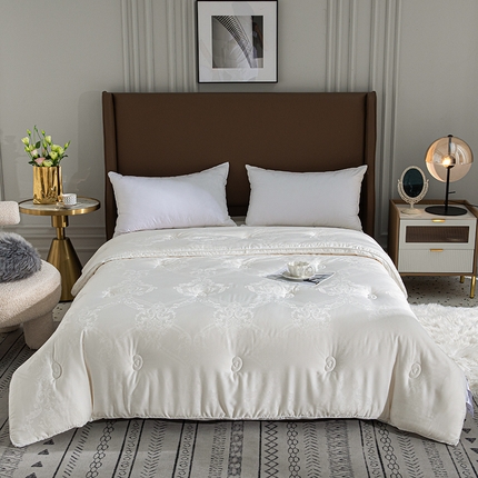 91家纺网 家纺一手货源 找家纺 （总）心梦泽家纺 2025新款木本大提花大豆被立体冬被被芯