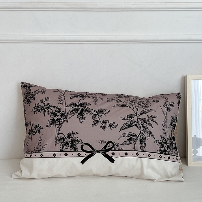 91家纺网 家纺一手货源 找家纺 昔可家纺 2024新款数码印花单品枕套系列-ins风系列 复古花