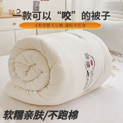 91家纺网 家纺一手货源 找家纺 森璐家纺 2024新款针织棉原棉针织棉大豆被芯家用被子四季被